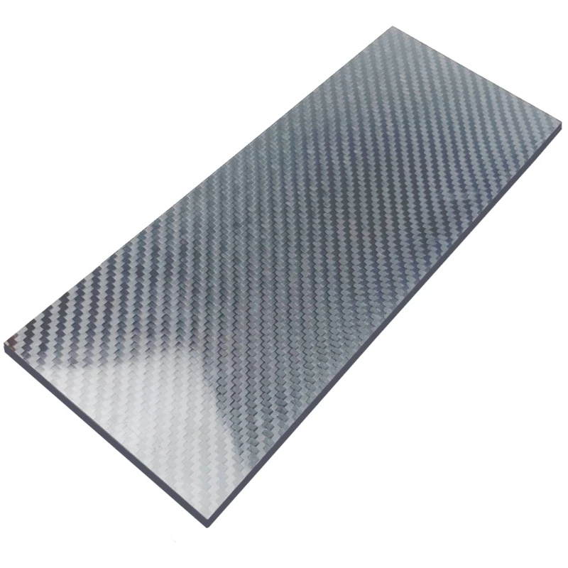 462D Professional Grade 100x250mm Carbon Fiber Panel Glossy Finish 3K Twill Weave