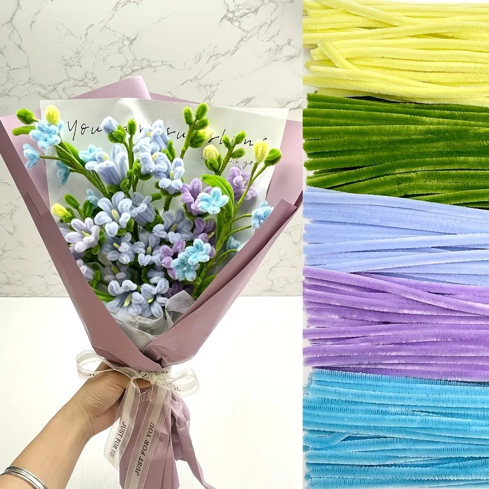 500/600 stuks pijpreinigers chenille stengels 12 inch ambachtelijke benodigdheden bulk voor doe-het-zelf kunst- en ambachtelijke projecten creatief cadeau