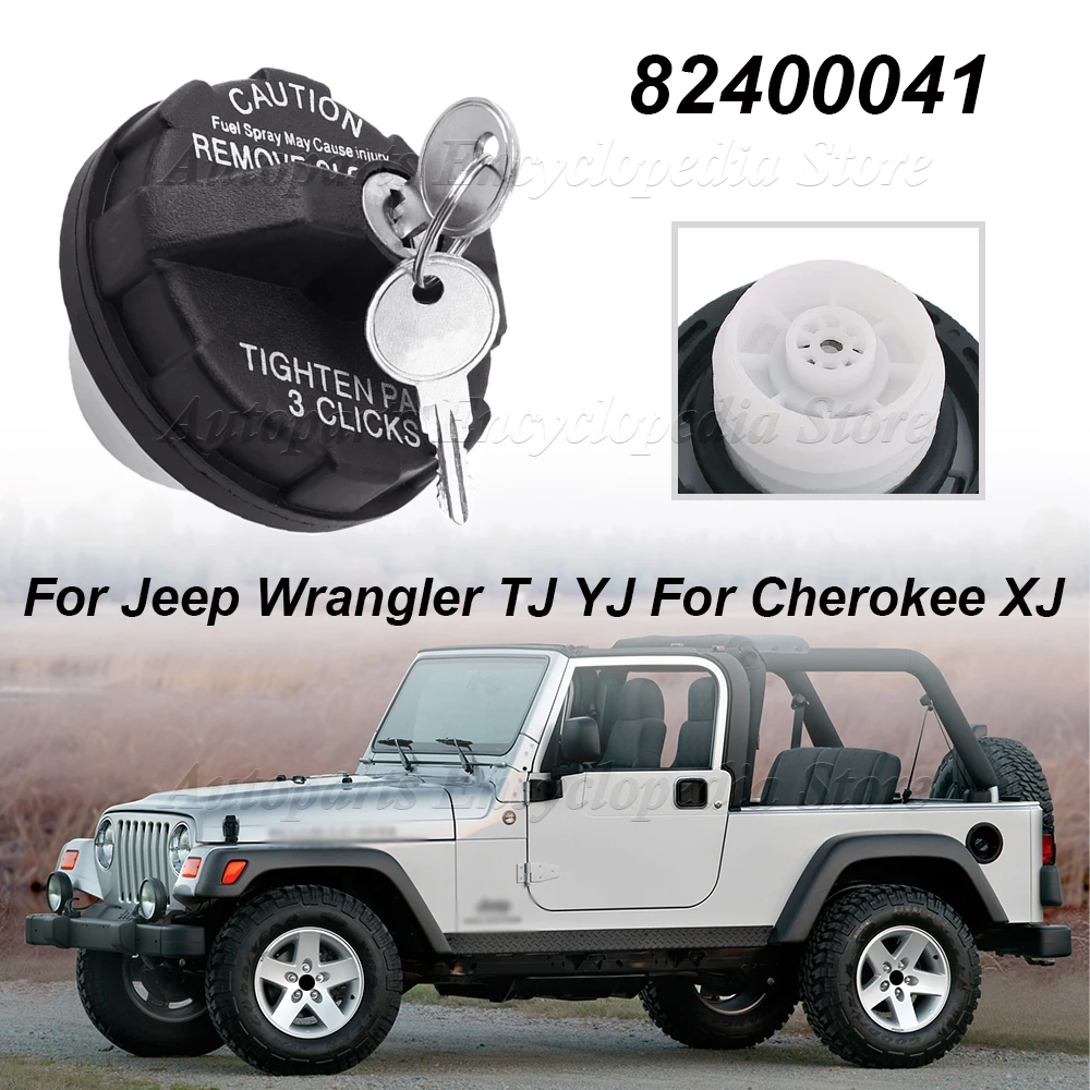 

Car Locking Fuel Gas Cap Black For Jeep Wrangler TJ YJ 82400041 For Cherokee XJ For Comanche MJ For Grand Cherokee WJ ZJ