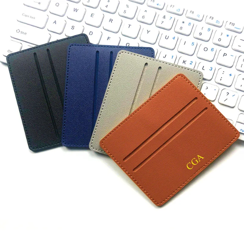 

Multi slot student bus card holder bank card credit card pu leather card holder mini card bag