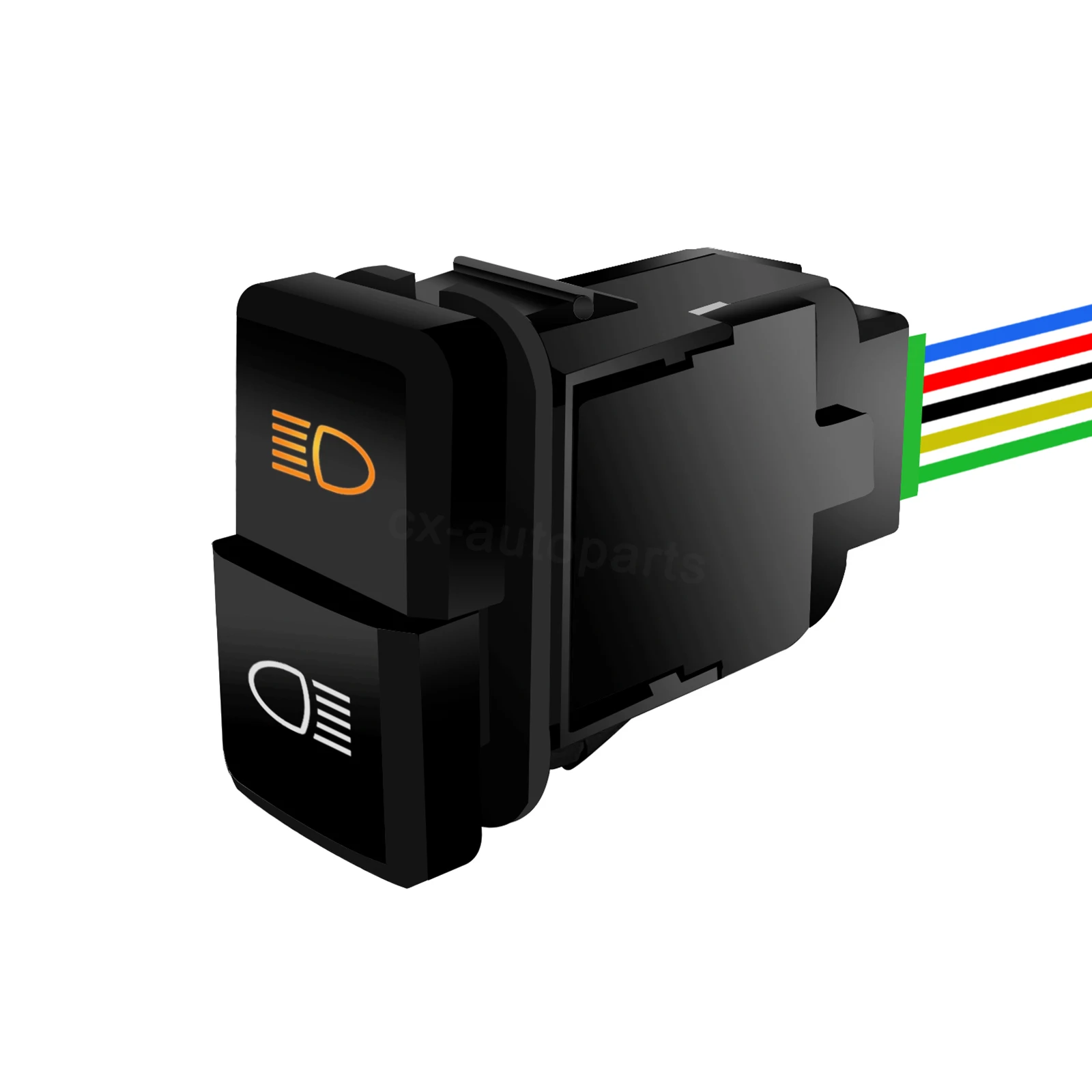 

12 В автомобильные двойные переключатели, левый светильник, правый свет, кнопка включения-выключения с кабелем для Toyota 4Runner Tacoma Land Cruiser Prado