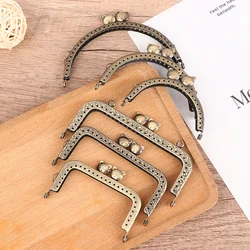 8.5/10.5/12.5CM Cat Head Metal Purse Frame Handle For Clutch Bag Handbag Making Clasp Lock Bags Accessories
