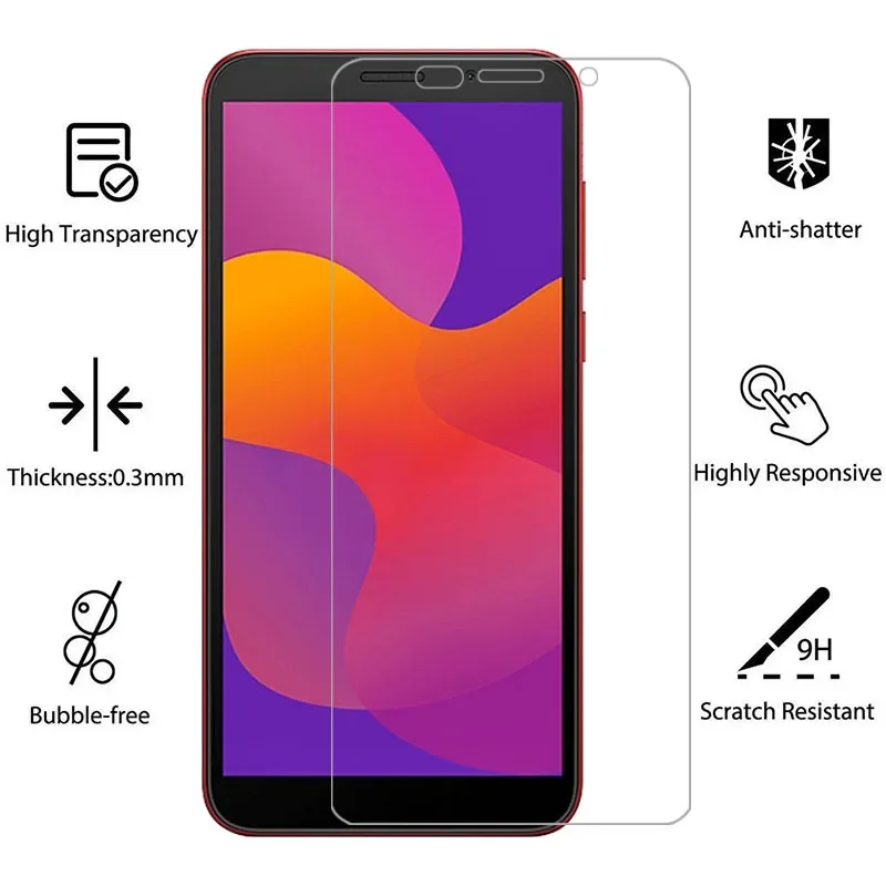 protective tempered glass for huawei honor 9s screen protector on honor9s 9 s s9 film huawey huwei hawei honer onor honr 5.45 9h