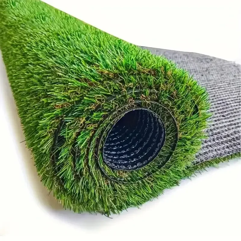 Turf de césped artificial de 3,28 x 9,84 pies: 1,2 pulgadas de altura de pila, orificios de drenaje para uso interior/exterior, balcón y jardín