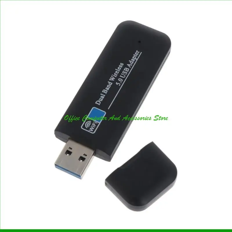 

U55C Беспроводной адаптер Wi-Fi USB3.0 Donge BT-совместимый 1200 Мбит / с USB Ethernet Wifi