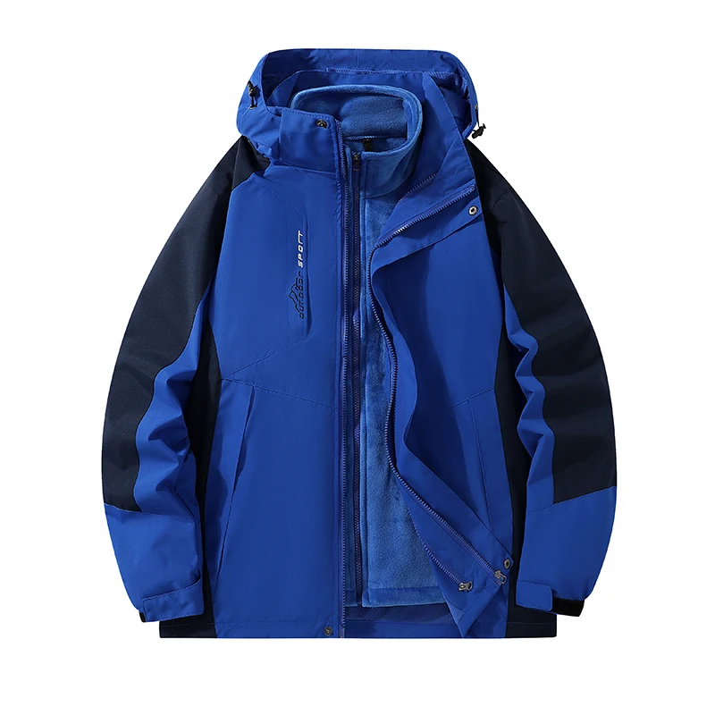 2026 Autumn and Winter Men's Fashion Trend Outdoor Sports Workwear Hardshell Waterproof Windbreaker Mountaineering Jacket