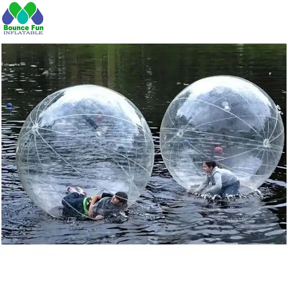 

Human Sized 2m PVC Clear Inflatable Water Walking Ball Inflatable Water Zorbing Roller Balls Giant Balloon For Swimming Pool