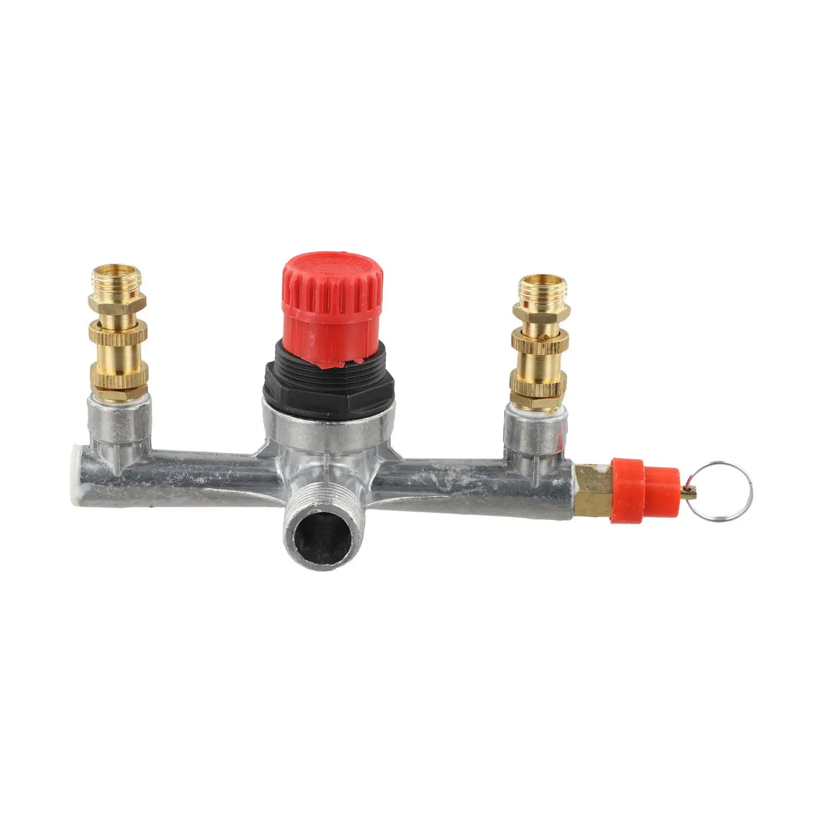 Air Compressor Switch Pump Parts Aluminum bracket For Piston Power Push-pull valves Red cap Regulator Workshop