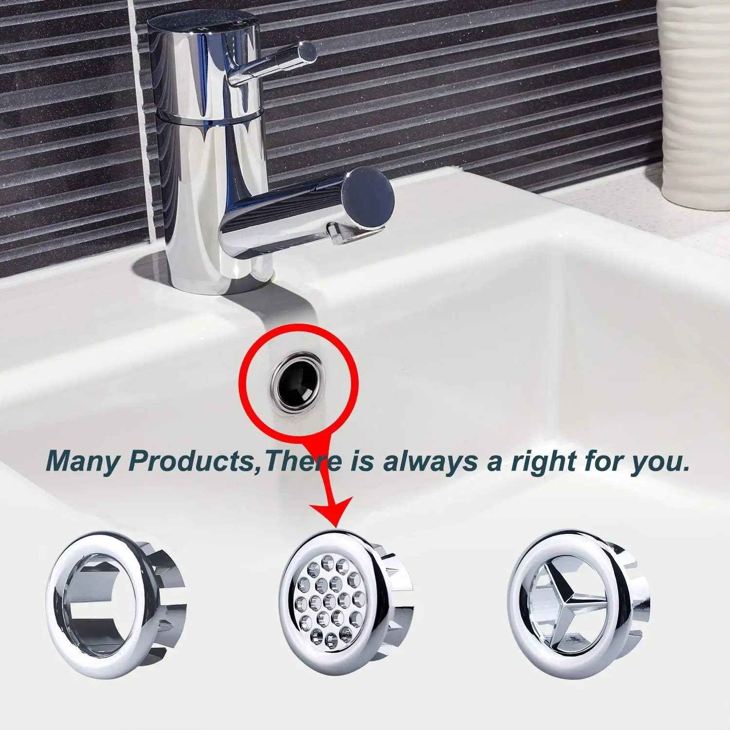 1-30PCS Brass Sink Overflow Plug Ceramic Basin Drain Stopper Artistic Bathroom Sink Cover with Overflow Hole Decorative Cap