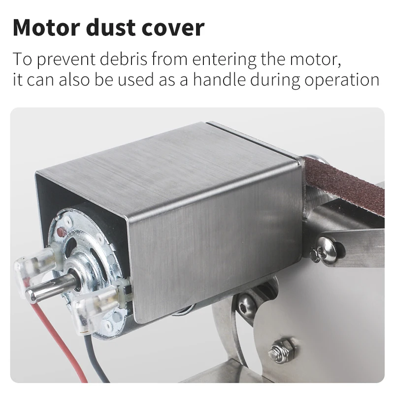 Mini ponceuse à bande électrique, bricolage, polissage, meulage, machine, partenaire, angle, affûtage, lame, coupe-bordure de bureau, outil