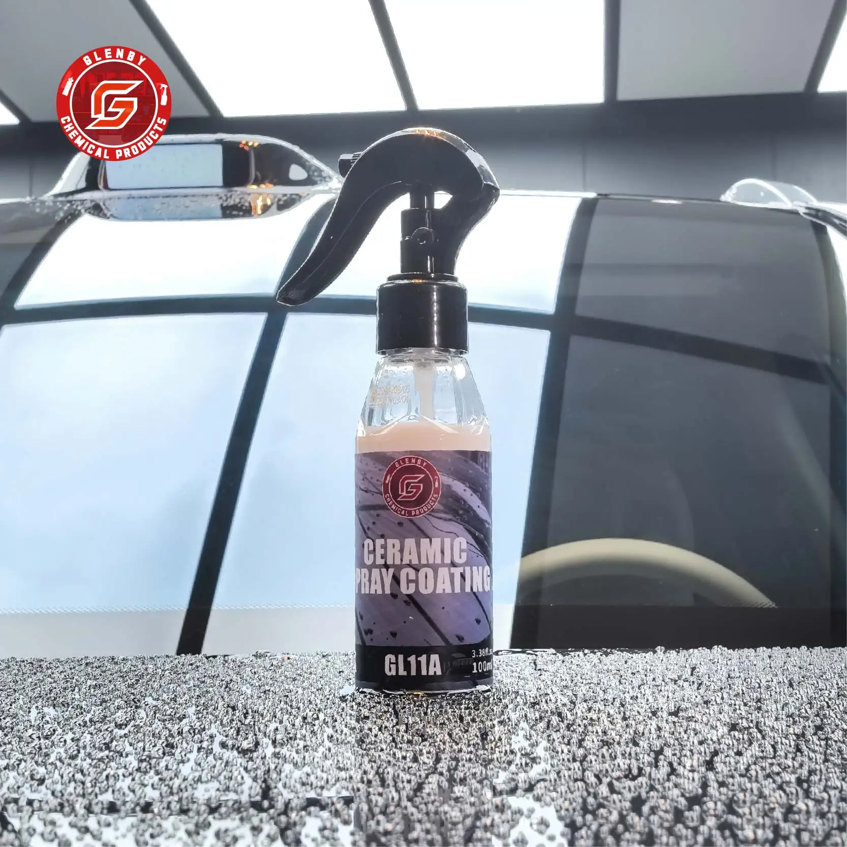 

Glenby автомобильное нано-керамическое покрытие, полирующий распылительный воск для автозагара, керамический автомойка и воск, гидрофобный лак для верхнего покрытия