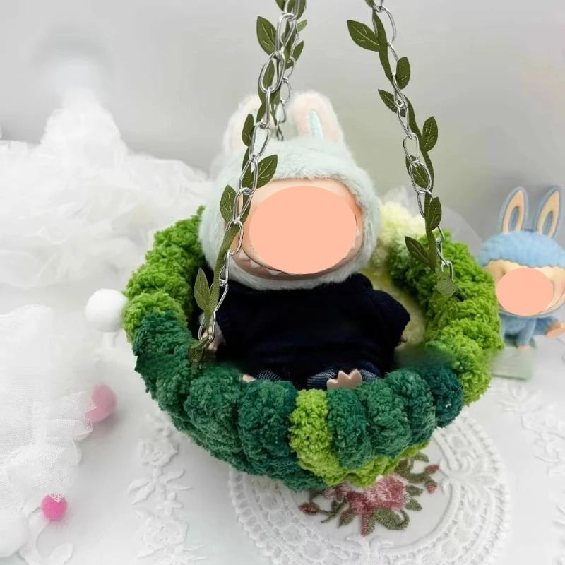 1Pcs Car Bird Nest Colorful Hammock Swing For 15/17cm  Doll Hanging Bed Accessories