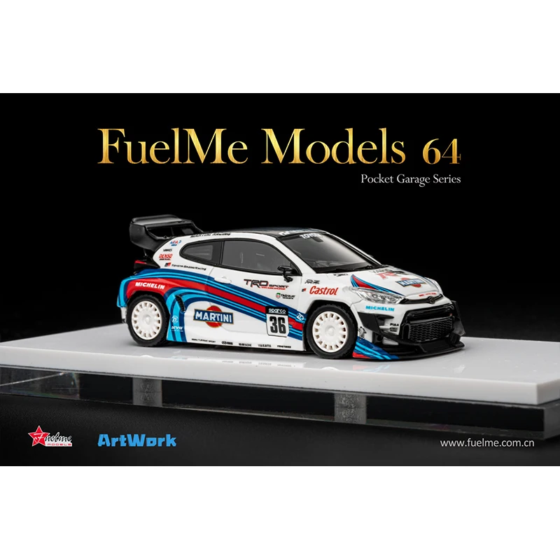 Fuelme In Stock 1:64 GR Pandem Yaris Resin Diorama Car Model Collection Miniature Carros Toys