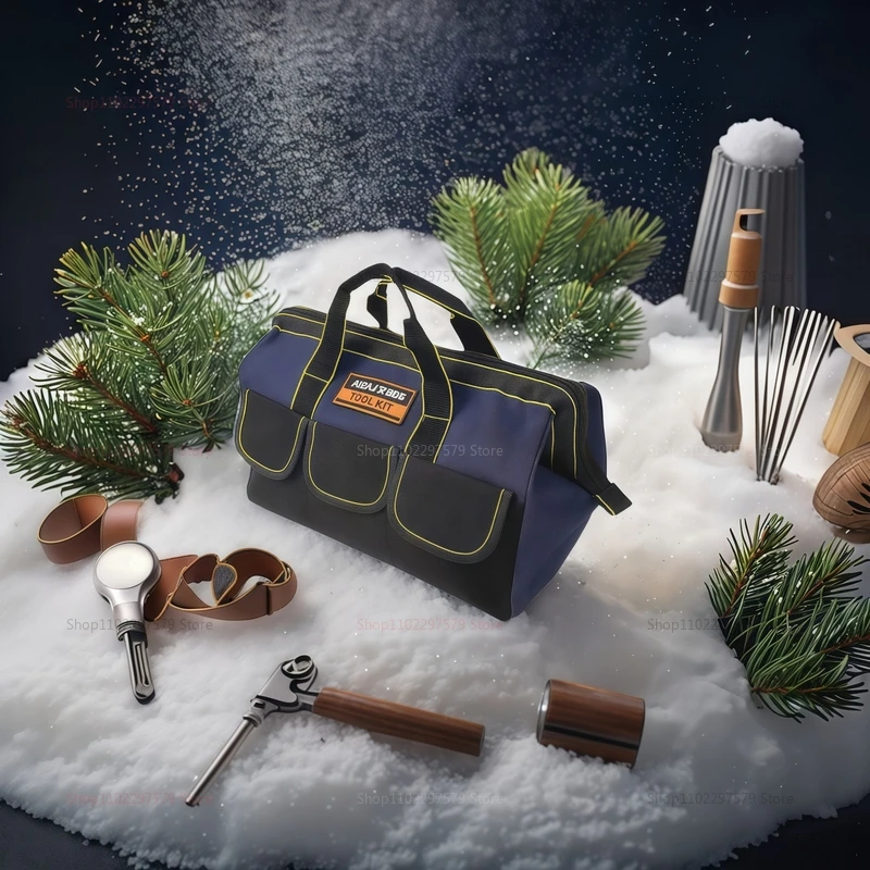 16in 18in 전기 도구 가방 방수 헤비 듀티 1680D 옥스포드 천 건설 워크샵 차고용 멀티 포켓 보관 가방