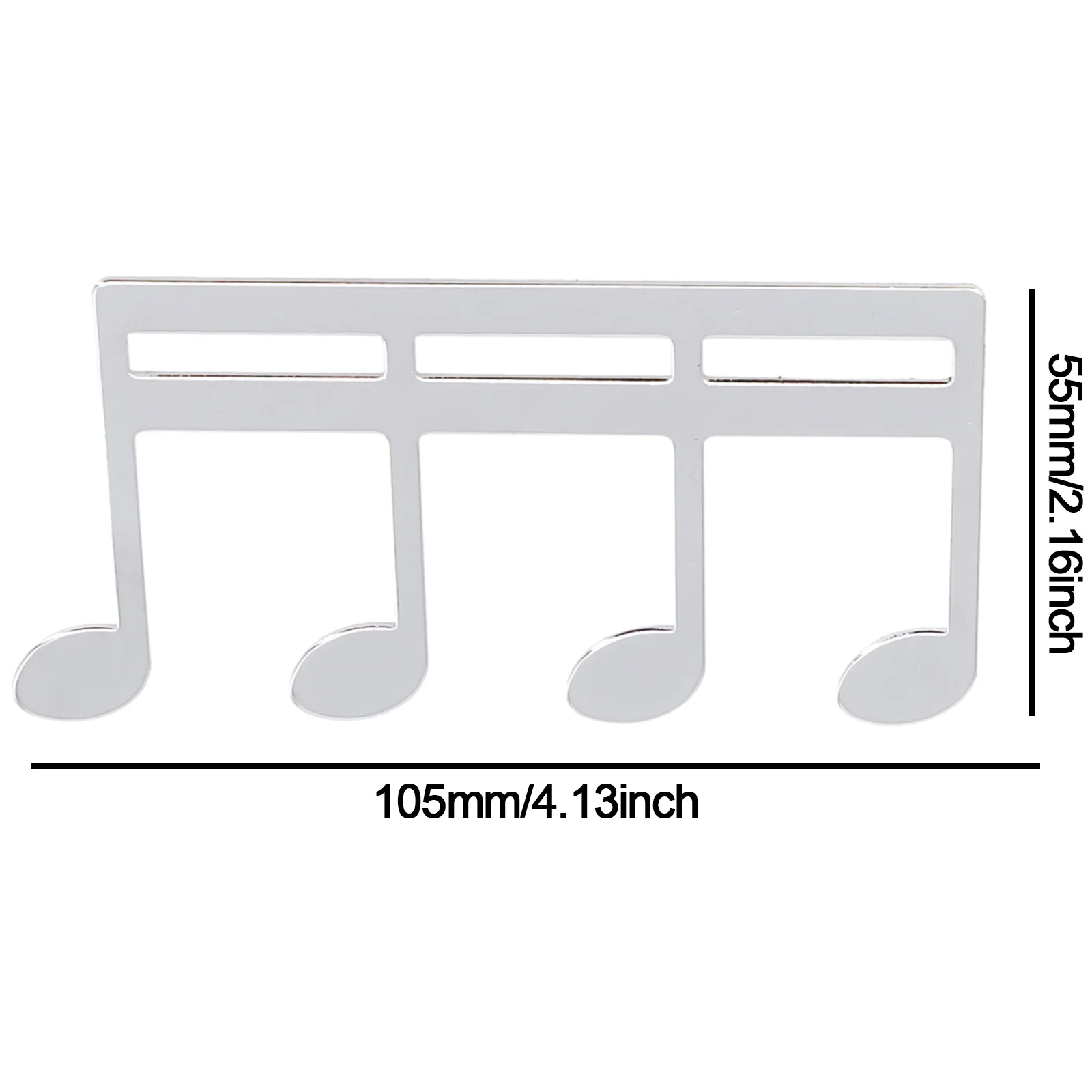 Music Sheet Clip 4.13x2.17x0.04inch Book Page Cello Electroplating For Practice Guitar Metal Silver Gold Black