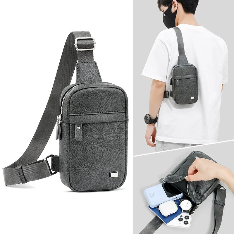 

Men's crossbody waist bag,Sports outdoor multi-functional zipper single-shoulder bag,chest bag,fanny pack,sacoches hommes