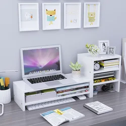 Desktop Screen Monitor Heightening Bracket Computer Elevated Table Rack Office Dormitory Finishing Storage Rack Sundries Rack