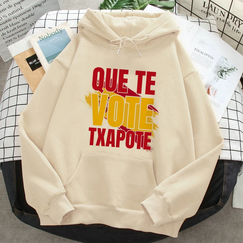 You Vote Txapote hoodies women gothic anime funny graphic clothing Hood women Kawaii Hooded Shirt