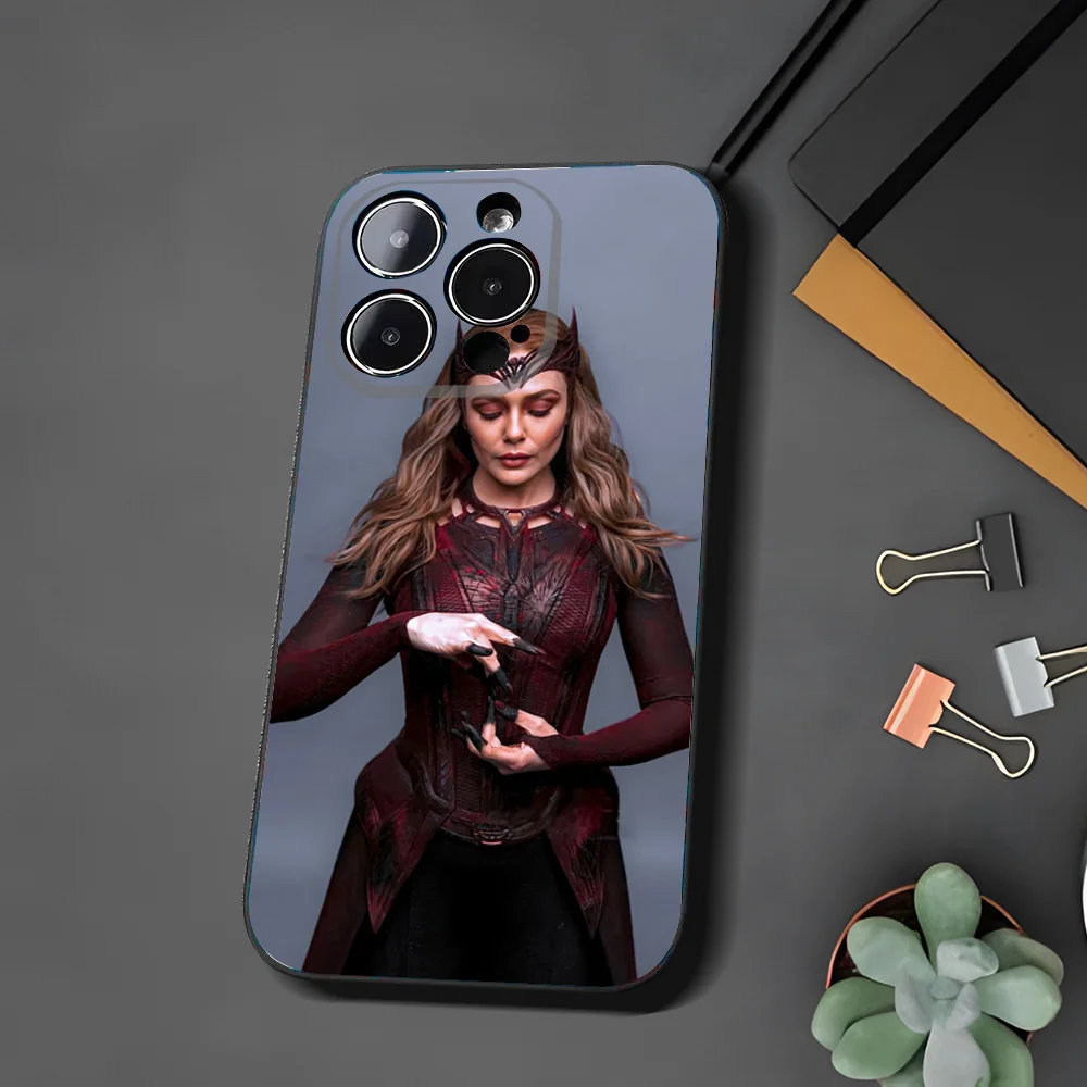 W-Wanda M-Maximoff Phone Case For Xiaomi 11 Redmi Note 11 5G 8T 9A 9 10T Note8Pro Note9 12SUltra Black Case