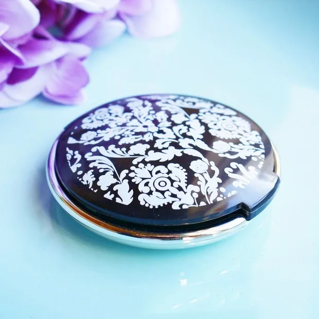 Free Shipping 30pcs/lot Reflections Elegant Black-and-White Mirror Compact wedding favors