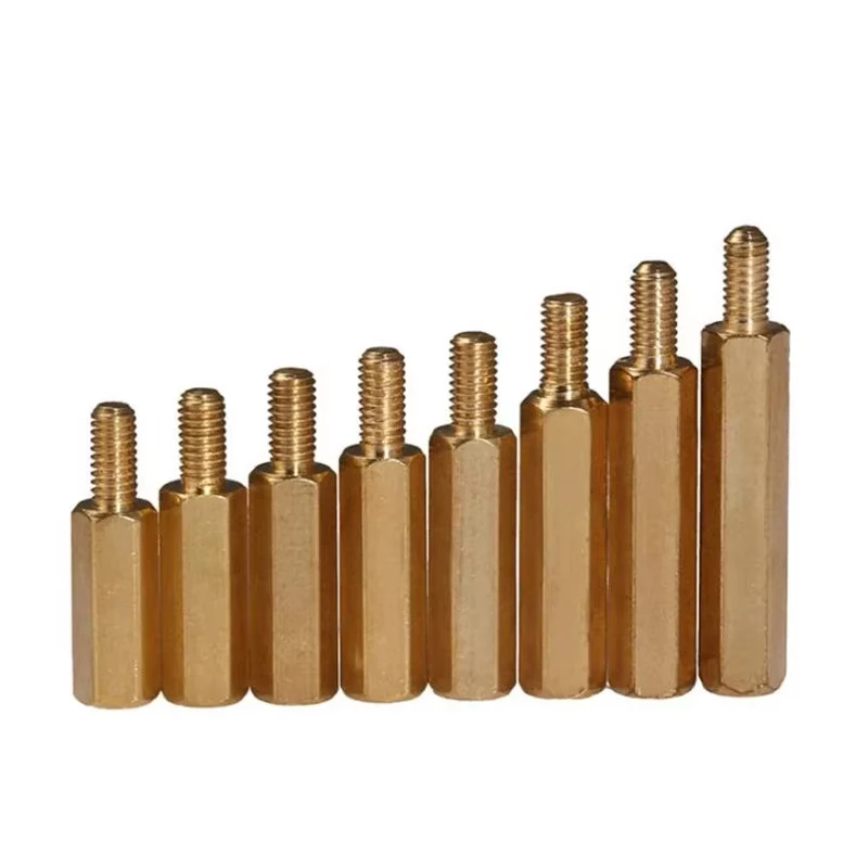 Hex Brass Male Female Motherboard Standoff Copper Mount M2 M2.5 M3 M4 Board Rack Stud Threaded Pillar PCB Column Spacer Screw