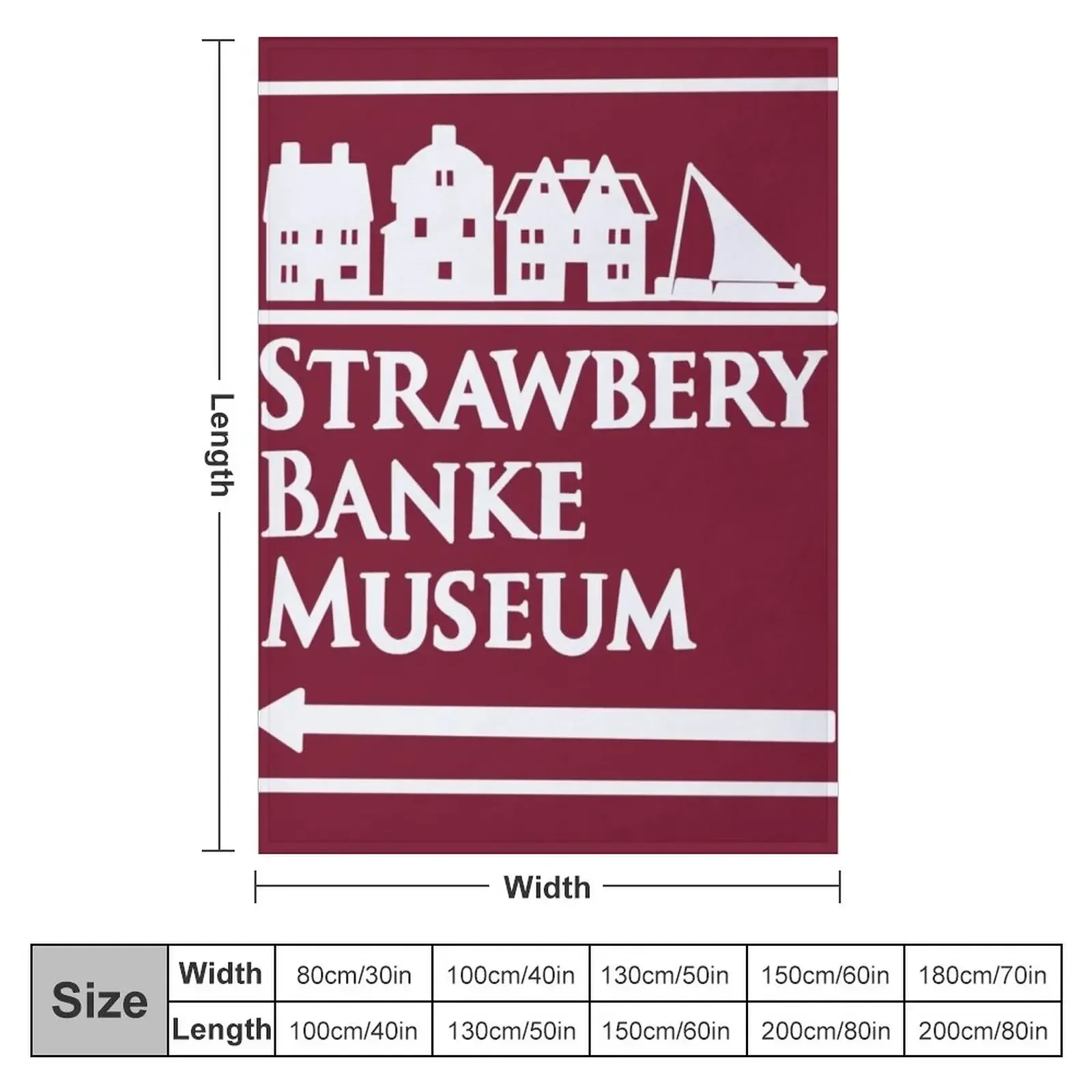 Strawbery Banke Museum Sign Throw Blanket Sofa Quilt Sleeping Bag Blankets