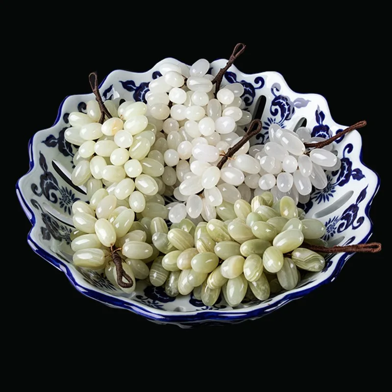 لوحة كريستال طبيعية منزل سطح المكتب الحلي الحرفية الأفغانية اليشم خزانة مشروبات زينة المعلقات #3