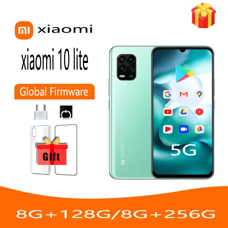 Global rom redmi Xiaomi 10 Lite 5G Zoom phone Smartphone 6.57 inches AMOLED Snapdragon  Mobile Phone used phone