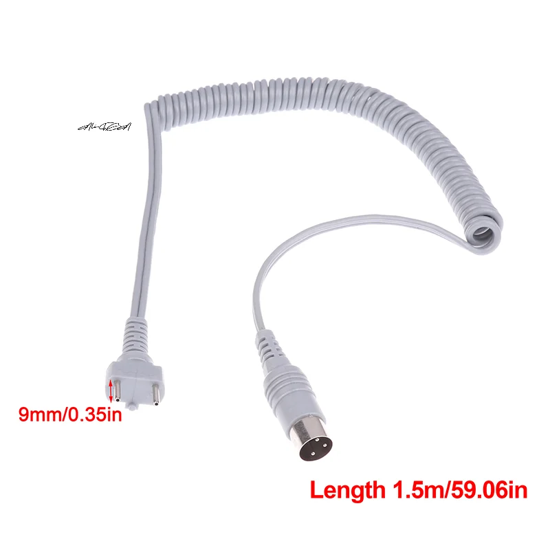 1.5 متر رمادي 3 دبوس 9 مللي متر ل قوي 210 204 90 105L 102L مسمار مقبض كابل الطاقة الكهربائية مانيكير الحفر الربيع سلك #1