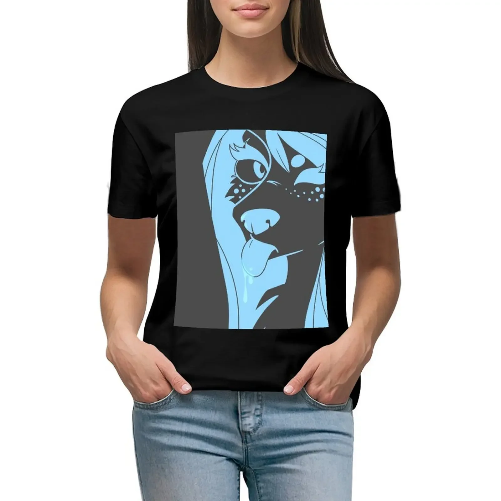 

Furry T-Shirt cute clothes sports fans summer top t-shirt dress for Women sexy