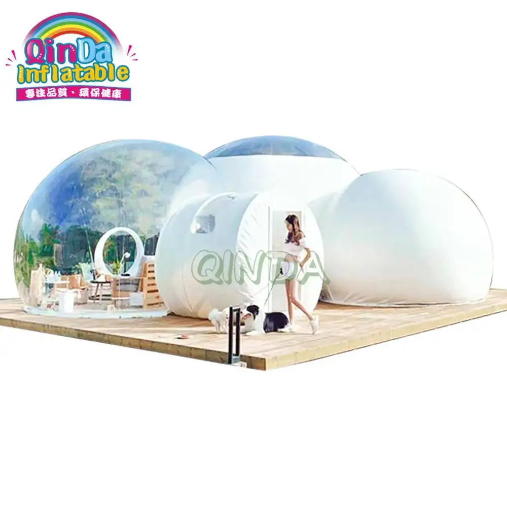 Aufblasbare transparente Casa House Bubble Dome Zelte Aufblasbares Bubble Igloo Zelt