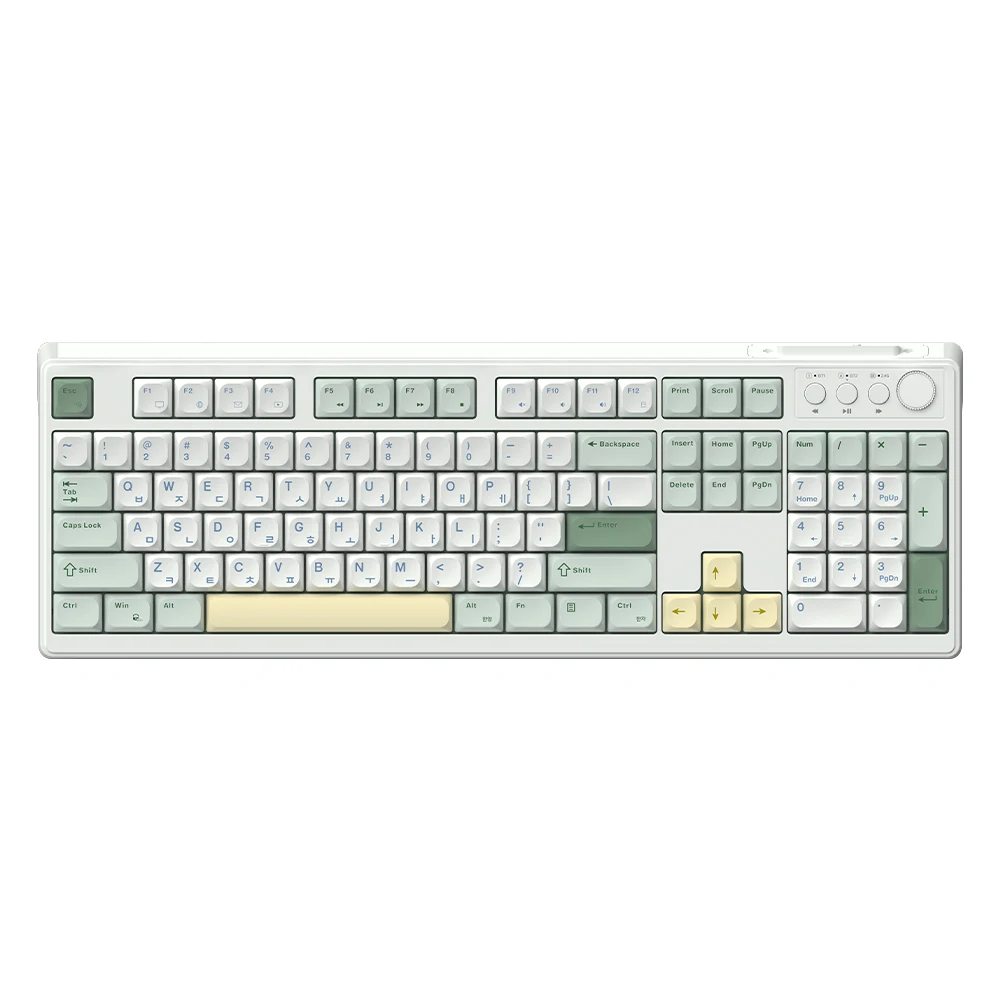Hansung Computer Gk104 Officemaster 3-Mode لوحة مفاتيح غشائية منخفضة الضوضاء [N]