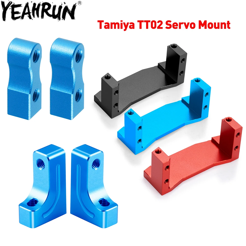 Image of YEAHRUN Servohalterung aus Aluminiumlegierung für 1/10 Tamiya TT02 RC Model Drift Car Upgrade-Teile