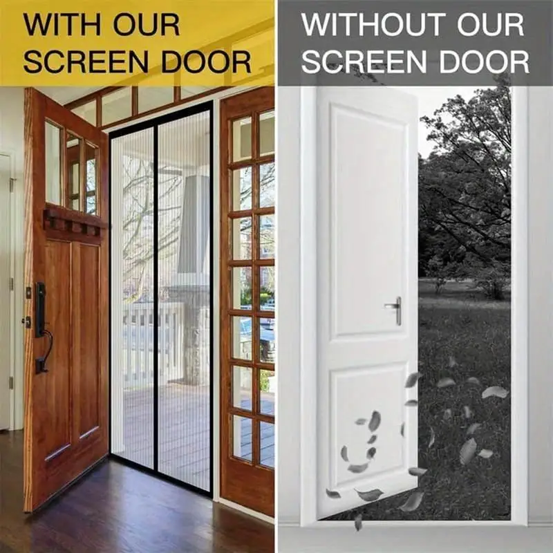 

Summer Magnetic Mosquito Net Door 100*210 Cms Window Curtains Automatic Closing Curtain Shades Screen Home Textile Garden