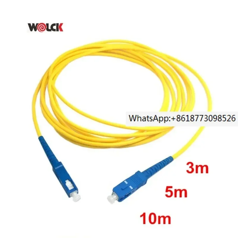 

3PCS Fiber cable FTTH optic patch cord 1m 2m 3 m 0.9mm green sc apc connector OLT ONU EDFA