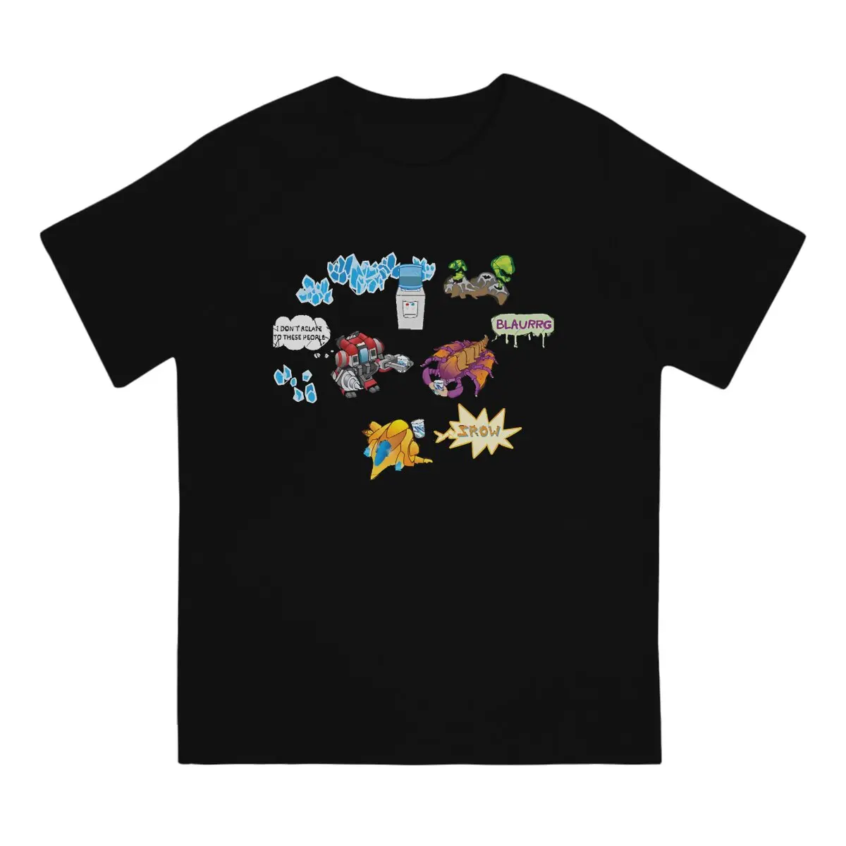 StarCraft Game Mineral Line Talk Tshirt Graphic Men Tops Vintage Goth Summer Clothing Cotton Harajuku T Shirt