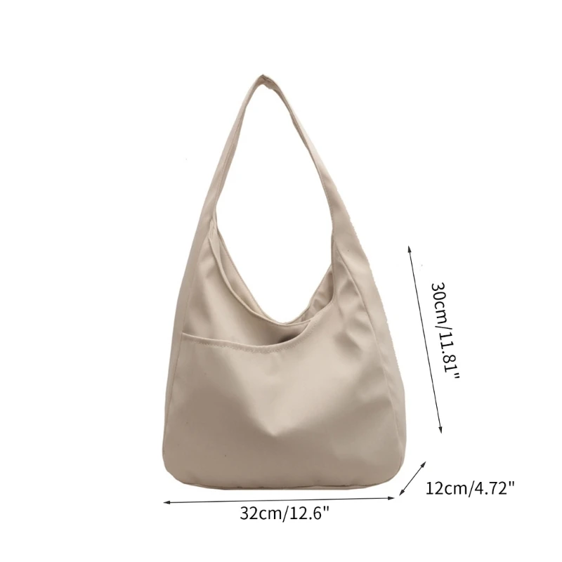 Shoulder Bag Large Capacity Hobo Bag Women Girl Tote Bag Lady Purse Fashion Simple Leisure Casual Bag Solid Color Bags