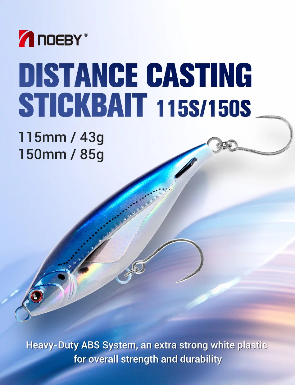 Noeby leurre flottant pêche mer rivière carnassier 12cm 22g couleur 8 Noeby leurre flottant pêche mer rivière carnassier 12cm 22g couleur 8