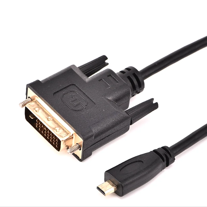 Cable Micro HDMI Compatible con DVI, fuerte resistencia a la abrasión, Cable DVI-D de 24 + 1 pines, para cámara de TV de pantalla plana de PC - imagen 5