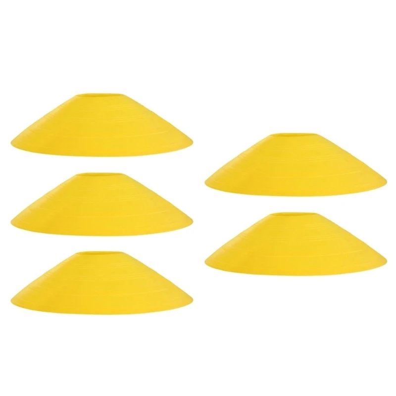 

652F Set of 5 Thick Training Discs Polyethylene Texture Perfect for Various Sport Agilitys Drill Coaching and Outdoor Activity