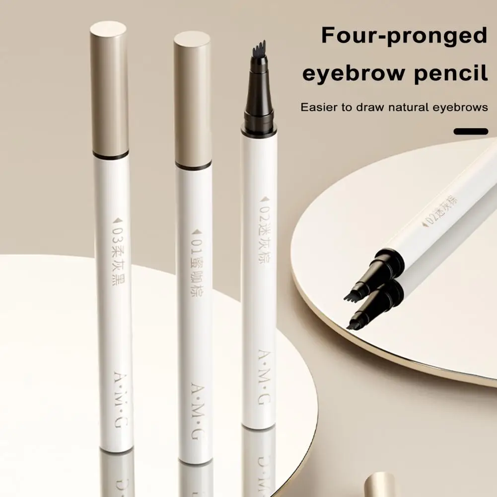 Stylo de microblading pour les yeux, 3 couleurs, liquide imperméable, longue durée, cosmétiques