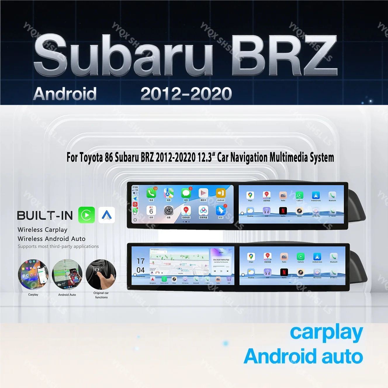 

Android 13 Car Radio For Toyota 86 Subaru BRZ 2012-2020 Carplay Player GPS Navigation Multimedia Touch Screen Head Unit