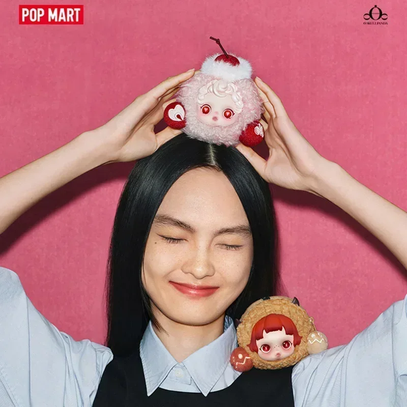 

POP MART SKULLPANDA чехол для наушников из театральной серии без сна - милые украшения в виде аниме-фигурки, оригинальная слепая коробка, сумка для догадок, игрушка-кукла