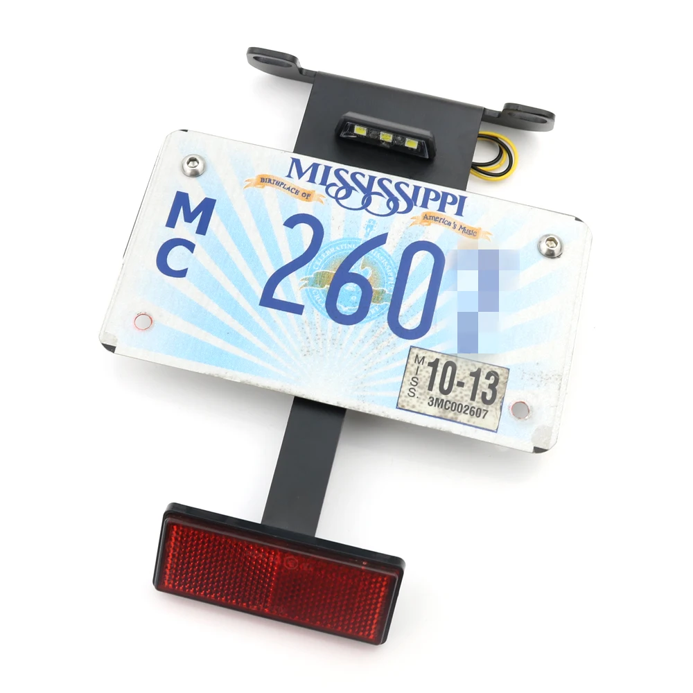 Rear Tail Tidy Fender Eliminator Kit License Plate Holder Bracket Aluminum GSX1300R HAYABUSA 1999 2000 2001 2002-2020 For Suzuki - view 2