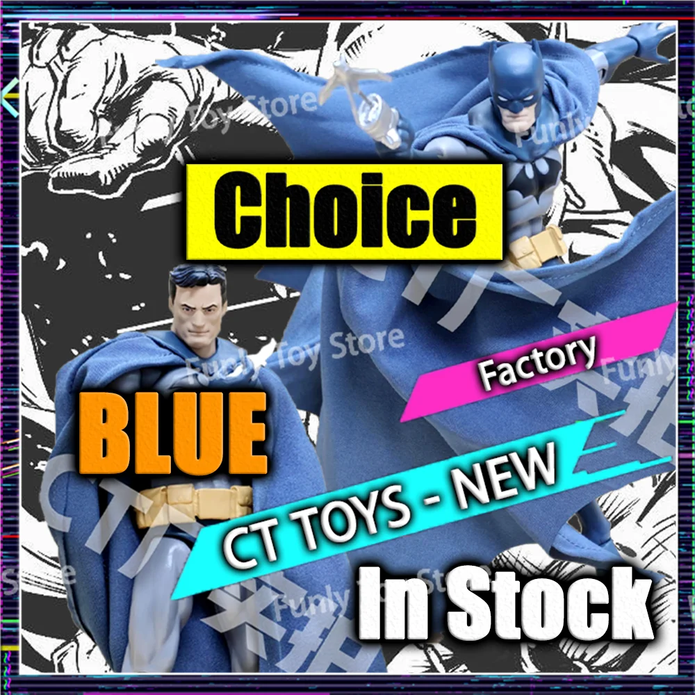 

В наличии CT Toys Batman Hush Mafex 105, синяя версия, черная версия, Dc Bat Man, аниме, фигурка, модель, статуя, подарочные игрушки