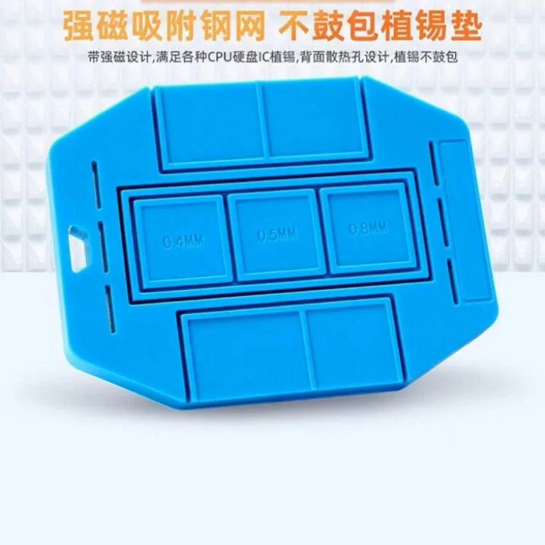 Imagem -03 - Ycs-bga Silicone Pad Isolamento Mat Universal Bga Stencil Base Magnética para Cpu ic Chip Solda Bga Reballing Ferramentas