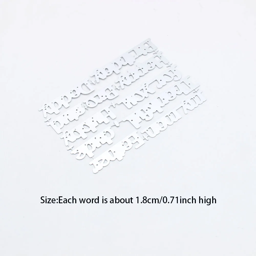 KSCRAFT Masculine Sentiments Metal Cutting Dies Stencils for DIY Scrapbooking Decorative Embossing DIY Paper Cards
