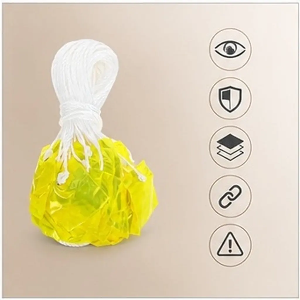 Reflective Safety Flag PVC Square Yellow Caution Barrier Mesh Road Traffic Control Construction Warning Flag Bunting High