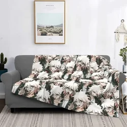 Nagito komaeda voice flannel blanket hope Danganronpa funny throw blankets for bed sofa couch 125*100cm bedspread blanket