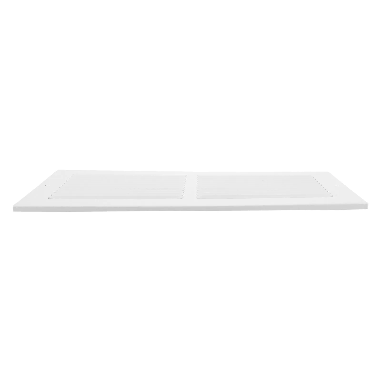 White Vent Cover Metal Louvered Return Air Grille Decorative Paintable Flush Mount Panel Wall Ceiling Hvac Ventilation Grill